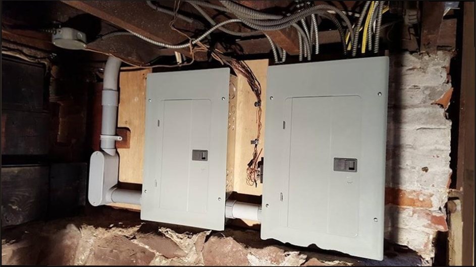 Dual breaker panel installation